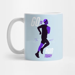 Runner Man Abstract Mug